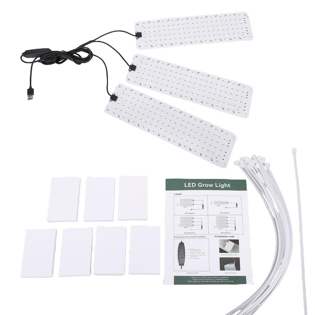 LED Grow Lights Full Spectrum Indoor Plant Growing Lamp Timer Function High PPFD Energy Saving