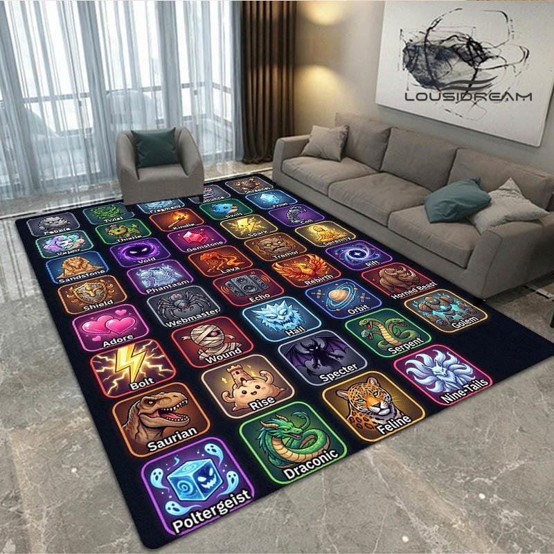 Spiel B-blox Früchte bedruckter Teppich Rutschfester Teppich Außen Teppiche Läufer Wohnzimmer Schlafzimmer Dekor Teppich für Schlafzimmer Geburtstagsgeschenk