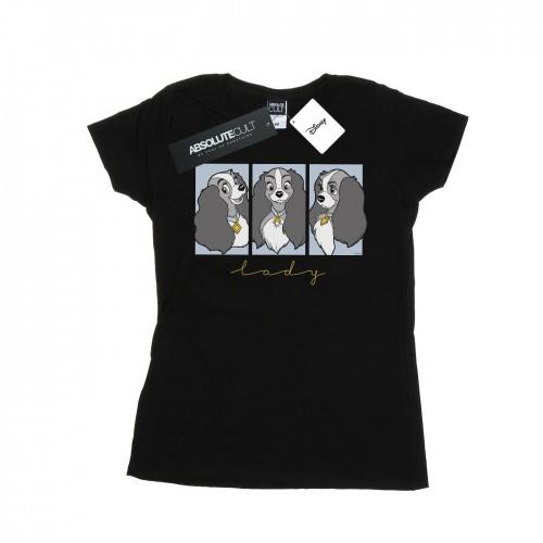

Disney Womens/Ladies Lady And The Tramp Lady Frames Cotton T-Shirt білий