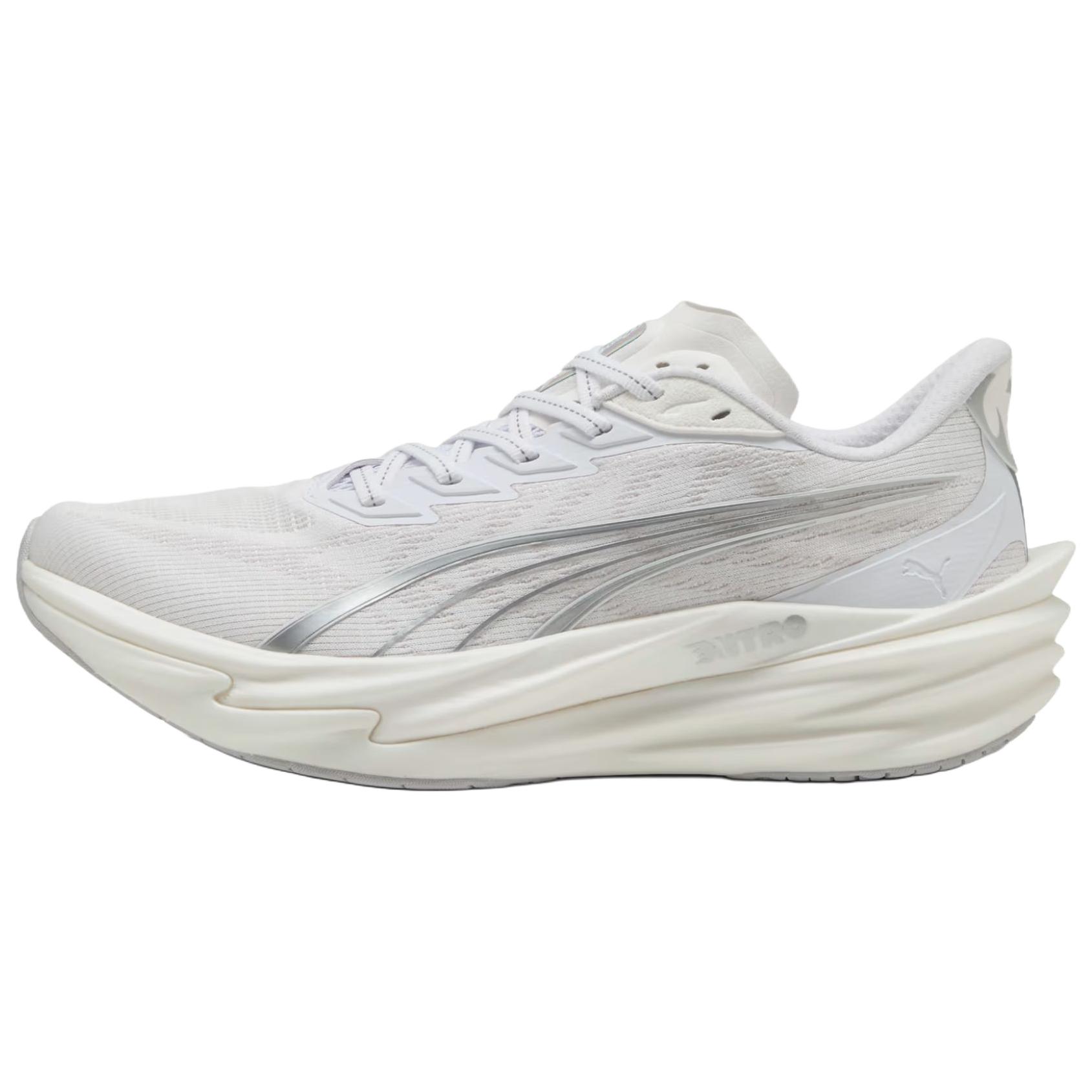 Puma Deviate Nitro 4 2E Wide Comfortable Breathable Lightweight Running Shoes Men sneakers White 312123-02 40