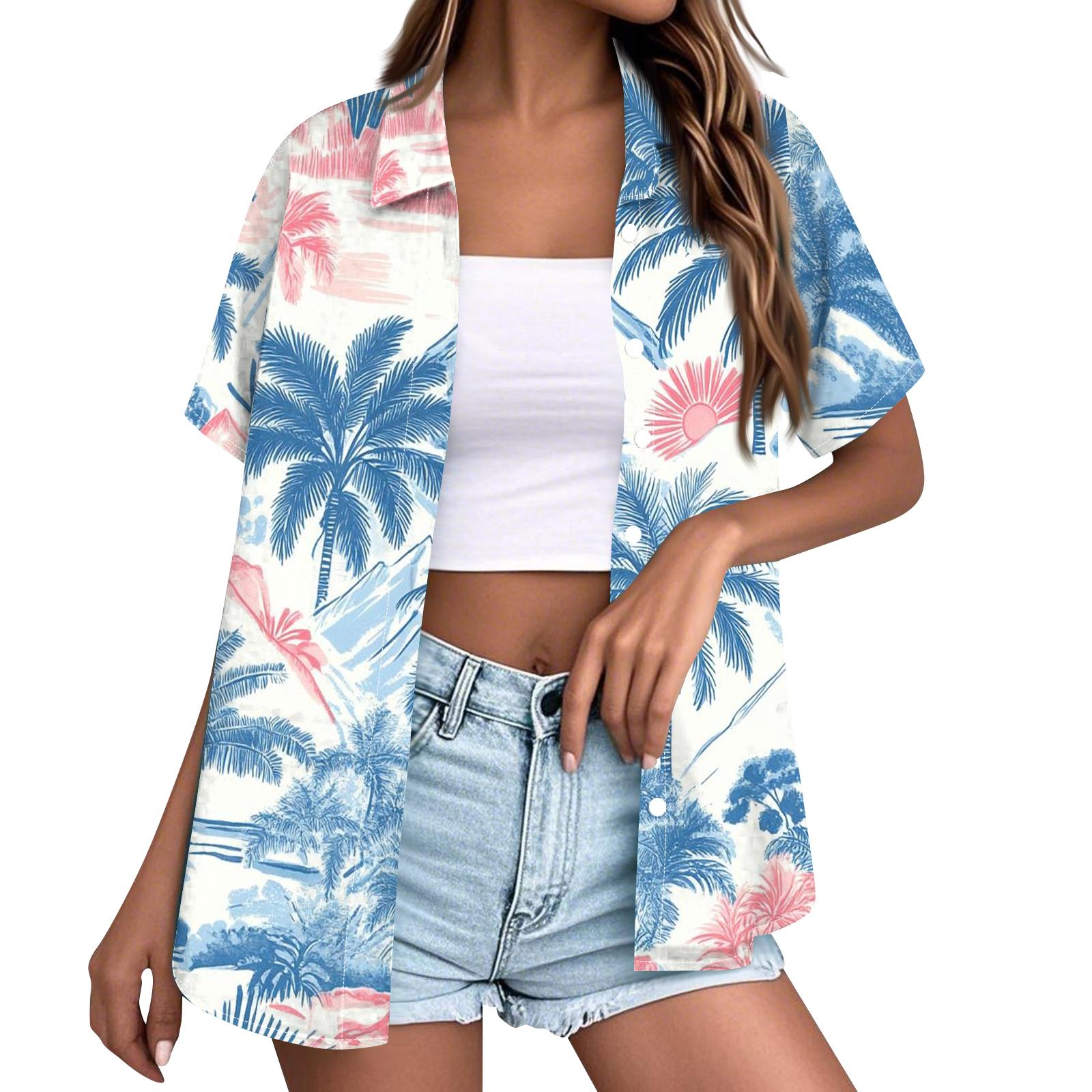 

Женская мода повседневная рубашка с коротким рукавом и лацканами на пуговицах L темно-зеленого