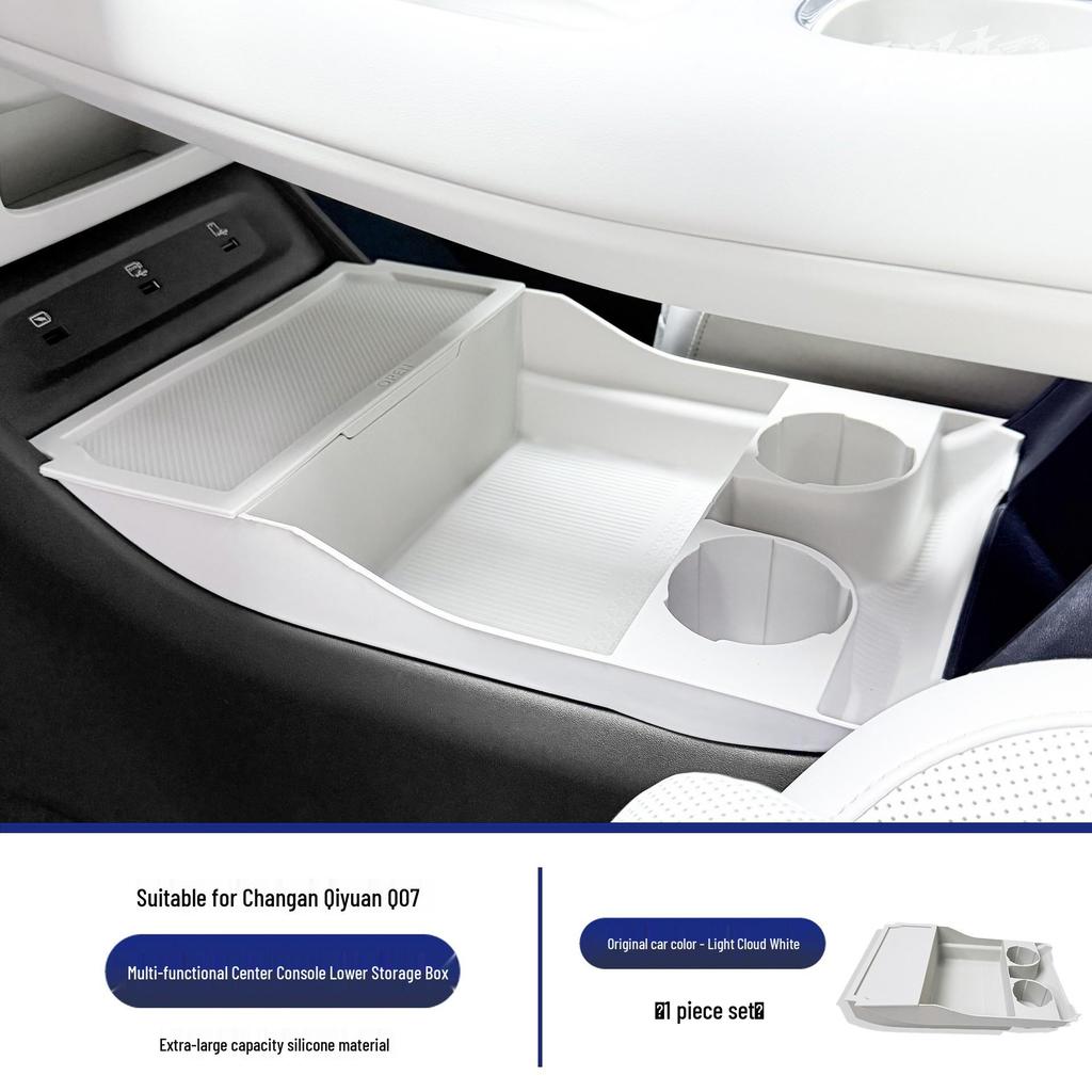 Changan Qiyuan Q07 Silicone Center Console Storage Box for Interior Upgrade