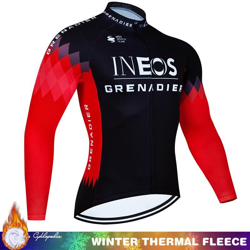 Men's Cycling Suit Winter Thermal Fleece Jersey Mtb Man Clothing Tricuta Maillot Pants Set Bib Road Bike Uniform Male