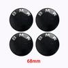 45/74/82mm Hood/Trunk Emblems + 68mm Wheel Hub Covers - Compatible with BMW 3/4/5 Series & X5/X6 (F Series) - Black/White DV1