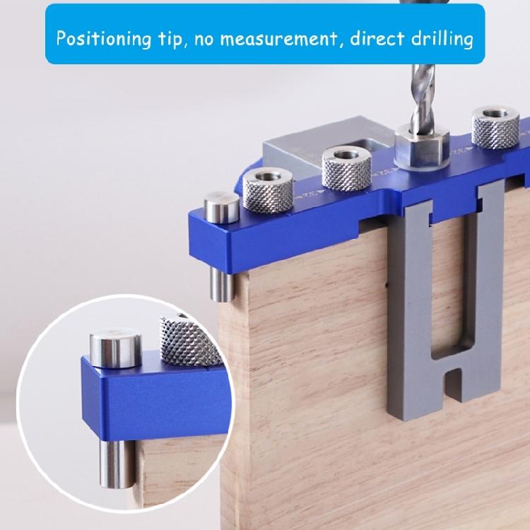 3-In-1 Pocket Hole Jig 6/8/10mm Pocket Hole Wood Dowel Drilling Templates Set Adjustable Drill Guide Puncher Locator