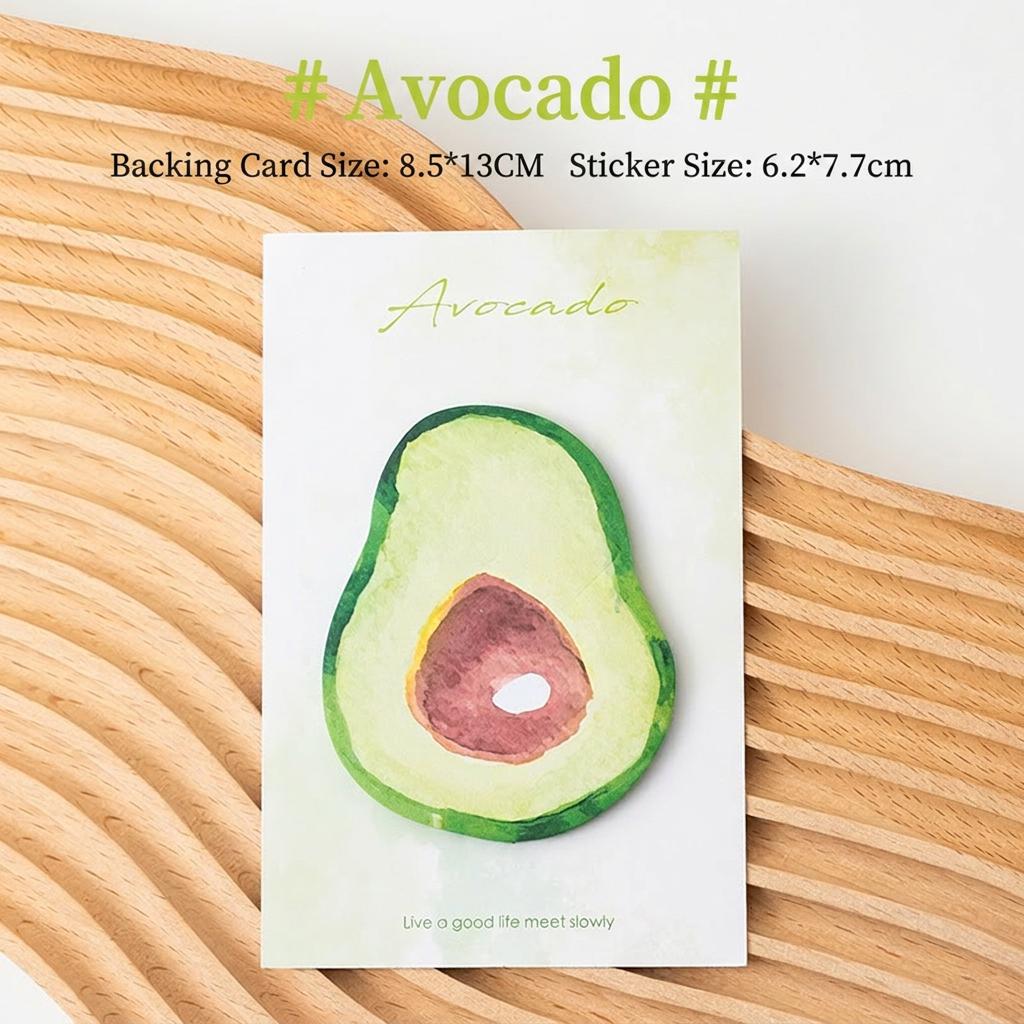 

Fruit-Shaped Sticky Notes Compact Die Cut Sticky Notes Adhesive Memo Pads Creative Watercolor Memo Pads For School Journaling