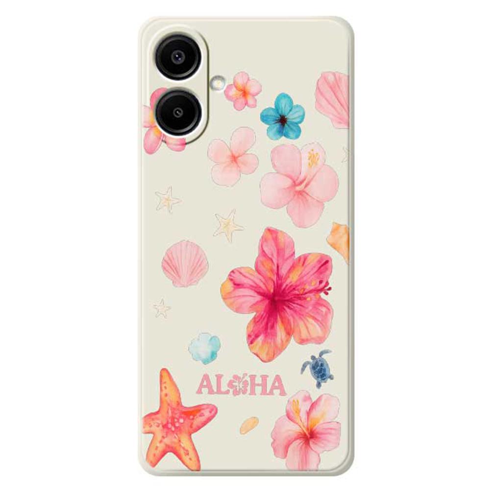 For Samsung Galaxy A07 4G Case Flower Pattern Printing Straight Edge TPU Phone Back Cover