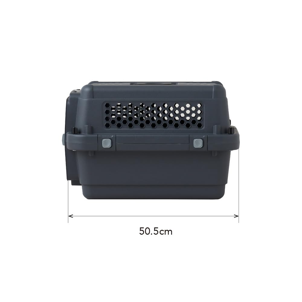 OFT Pet Kennel First Class Black Edition L50 W X D X Weight with Handles Indoor with IATA Safety Standards [External Dimensions 33.5cm 50.5cm 33.5cm