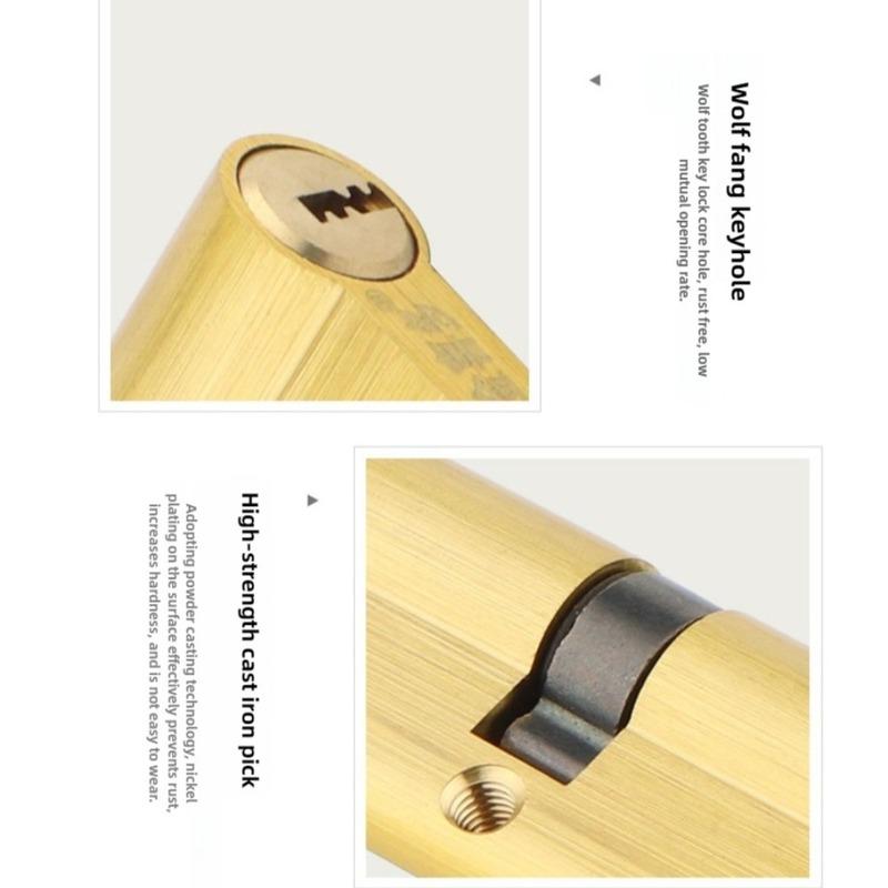50-120MM Lock CylinderAll Copper Door Lock Cores At The Entrance Indoor Household Locks Available In Different Colors Cilindros