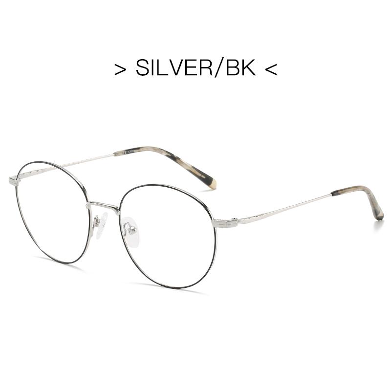 

ZENOTTIC Чистый Титан Женские Круглые Очки по Рецепту Заказные Анти-Блю-Рей Фотохромные Оптические Очки для Близорукости/Дальнозоркости Single Version&1.61&None