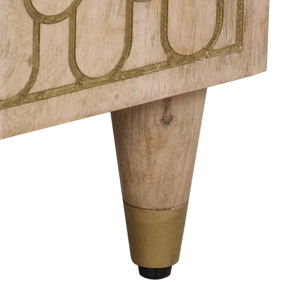 Side Tables (Set of 3) 60 x 33 x 75 cm Solid Mango Wood