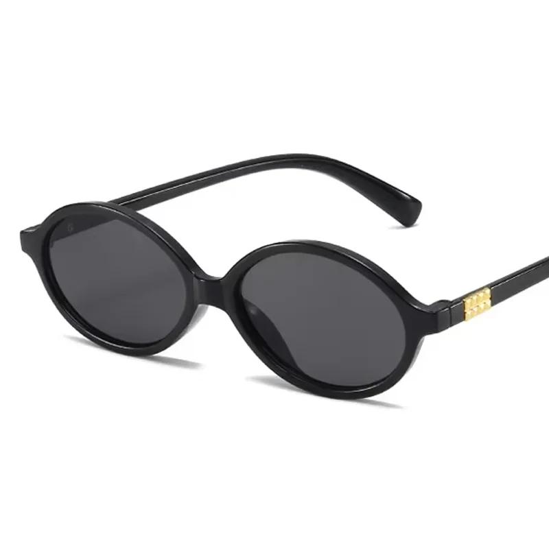 Kleine Ovale Luxus Sonnenbrille Damen Herren Marke Designer Mode Sonnenbrille Weiblich Männlich Lässig Punk Spiegel