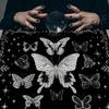 Butterfly Pattern Tarots Card Tablecloth Altars Cloth  Altars Cloth Divinations Cards Table Cloth Tapestry Decoration