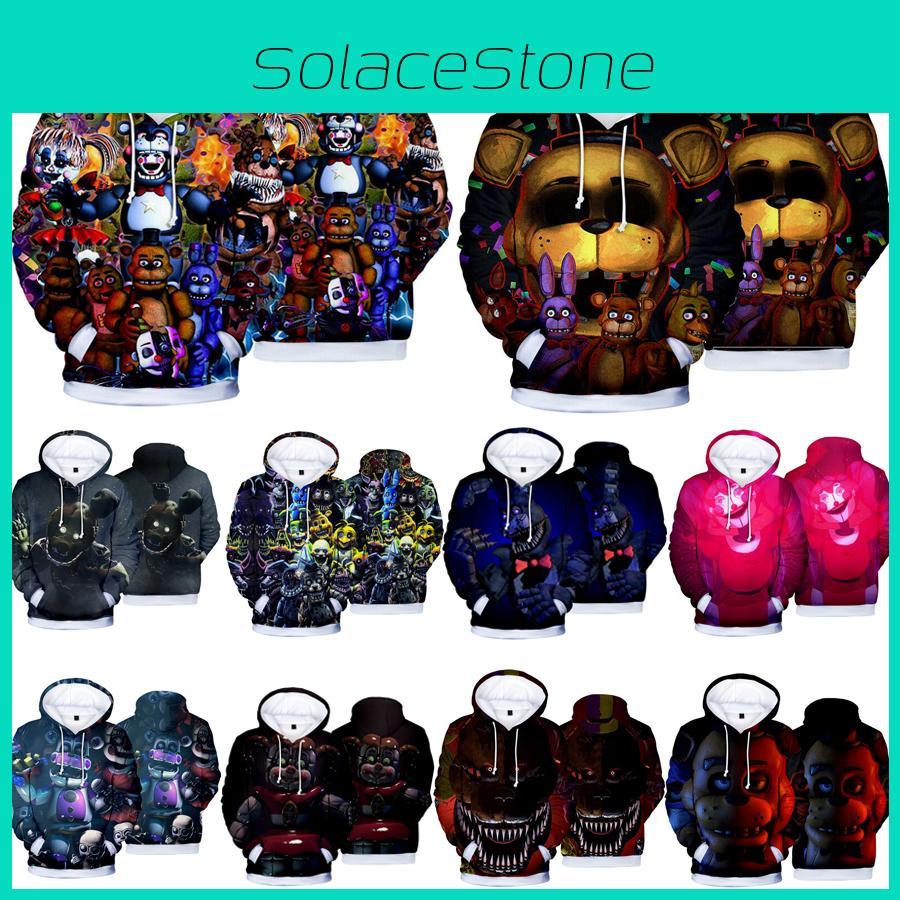 Cozy Anime Five Nights At Freddy's Hoodie Pullover With Soft Comfortable Fabric