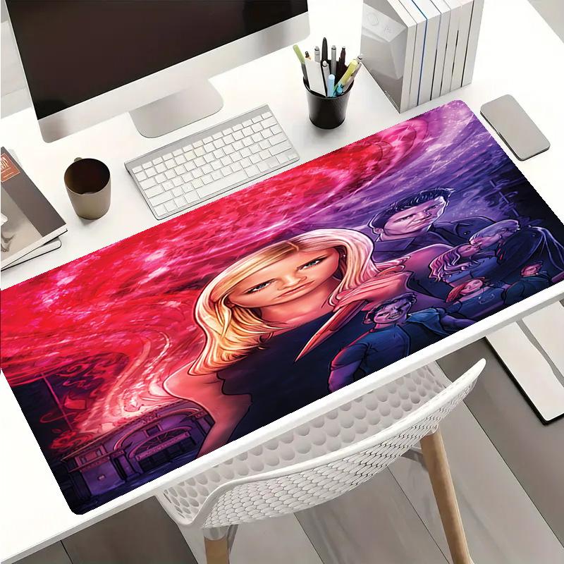 Buffy the Vampire Slayer Theme Premium Non-slip Mouse Pad with Stitched Edges,Durable Rubber Material,for Desktop & Gaming Great Gifts