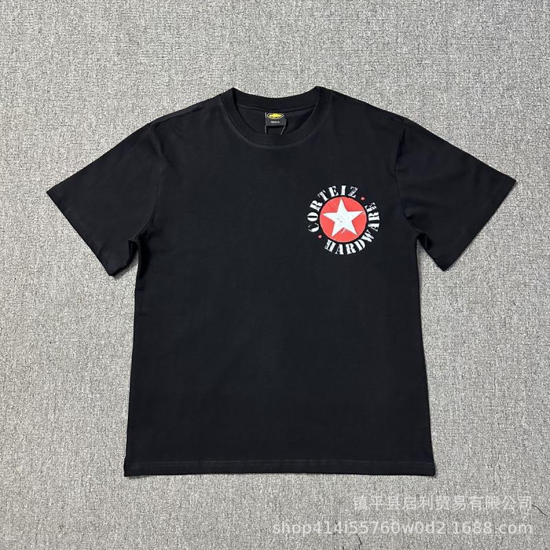 New High Street Corteiz Alcatraz Fun Letter Print Men's and Women's Casual Short Sleeve T-Shirt