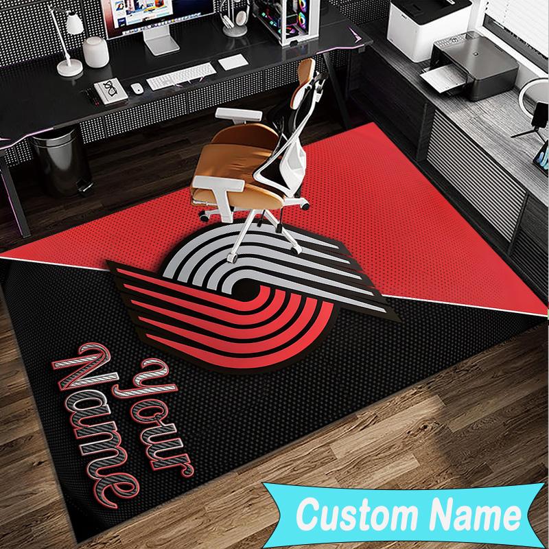 Custom Name Rug Trail Blazers Logo Area Rug Suitable for Indoor And Outdoor,Carpets for Homes, Offices,Living Rooms,Home Decor,Christmas Gift