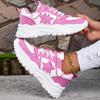 Couples Chunky Sneakers Casual Lace Up Platform Shoes for Women Star Decor Men Sports Shoes
