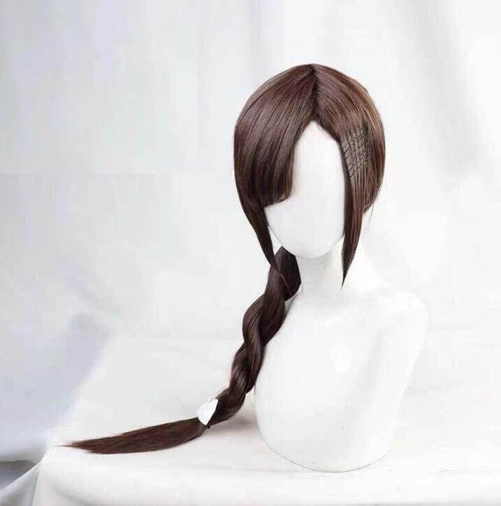 

Аниме WONDER EGG PRIORITY Aonuma Neiru Косплэй парик Коричневые длинные плетеные волосы Белый бант Термостойкие длинные косы для девочек Аниме One Size коричневый