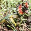 Large Realistic Double-Crested Dinosaur Model Toy - Roaring Tyrannosaurus Rex & Spinosaurus Ornament