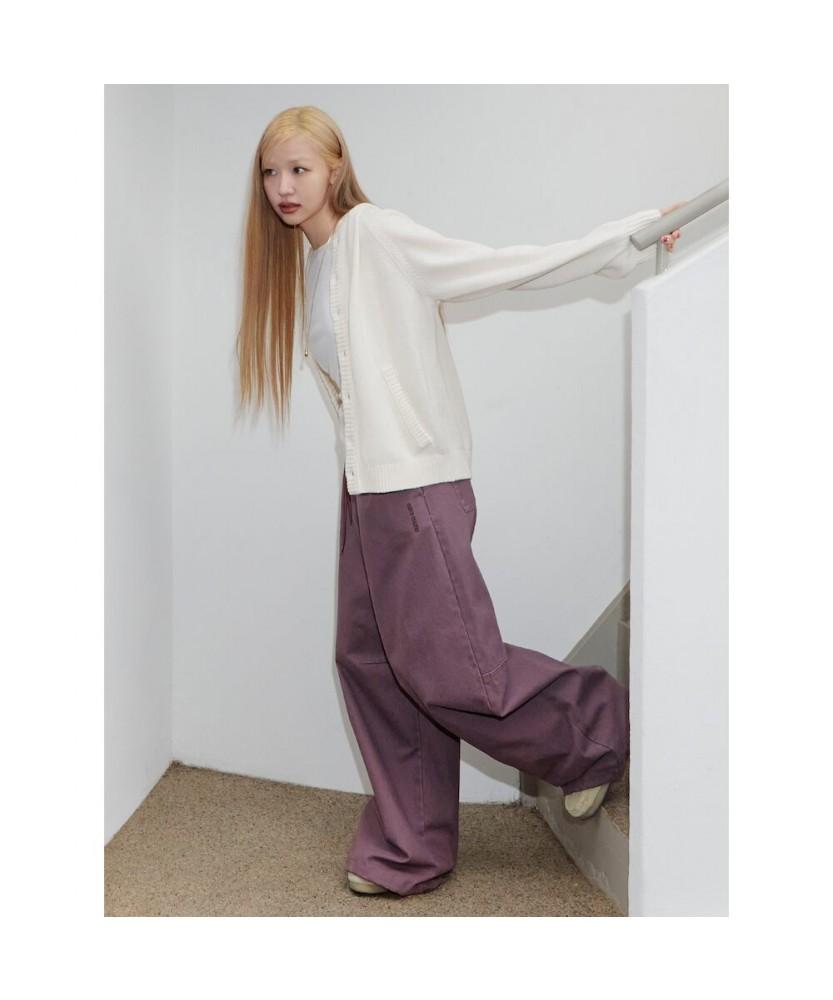 Saendeusaundeu (Unisex) Colored Overduck Pants Violet