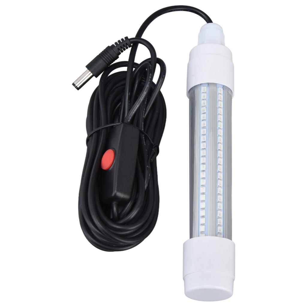 Fishing Light 126 LED IP68 Waterproof 1000lm Submersible Night Fish Finder Lamp 13W AC12‑36V