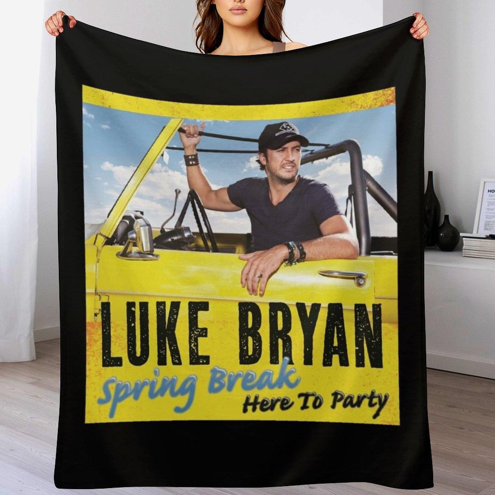 

Spring breakhere to party Throw Blanket Soft Plush Blanket as Housewarming Gift 102x76cm(40x30in)