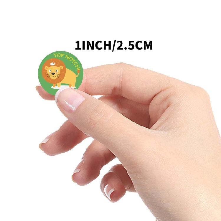 Incentive Animal School Labels Reward Stickers for Students Class 500 Pieces