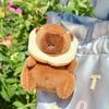 Capybara Plush Toy Keychain – Cute Stuffed Animal Backpack Clip