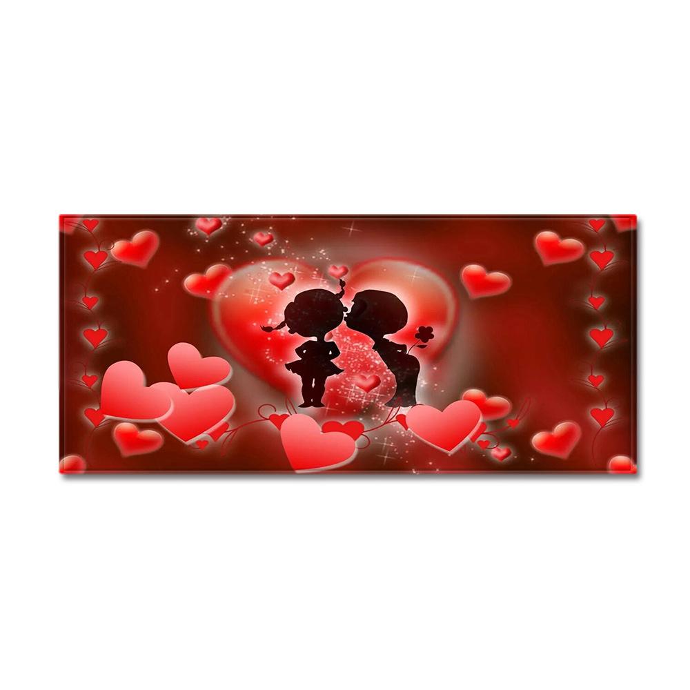 Valentine'S Day Carpet Long Floor Mat Love Theme Doormat