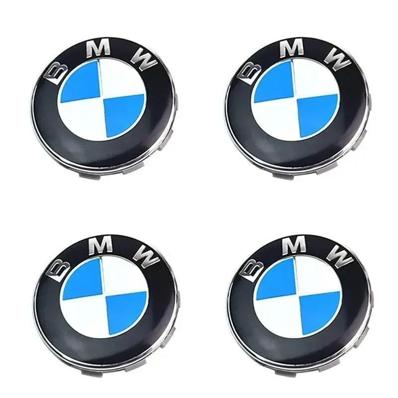 

4 шт. 68 мм ковпачки центральних отворів колісних дисків Автомобільний логотип Значок Емблема для BMW 1 3 5 7 Series X1 X3 X5 Автомобільні ковпаки дисків