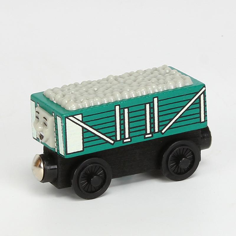 Colorful Wooden Magnetic Train Set For Kids With Interactive Push-pull Features