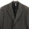 Dior made in Italy Check Pattern tailored jacket 50 gray Men's Used