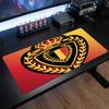 Belgium Football Crest Mouse Pad, Extended Non Slip Rubber Desk Mat for Gaming Office Laptop Fan Gift