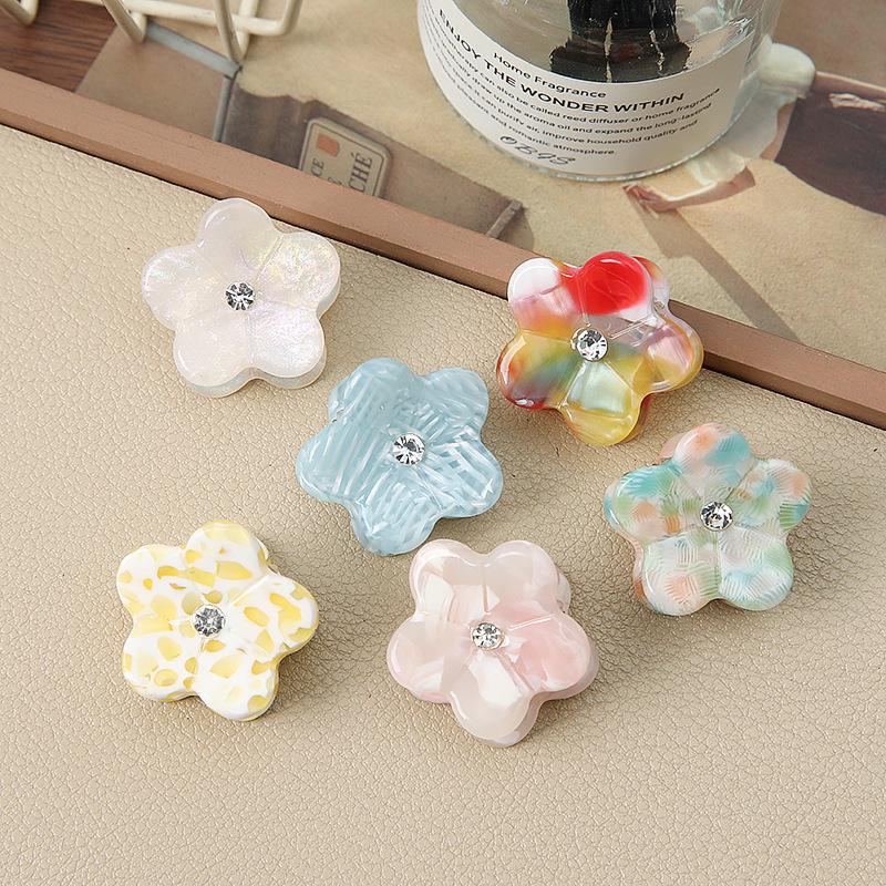 Mini Flower Floral Acetic Acid Small Grab Clip Fashion Hairpin High Sense Princess Head Cute Versatile Hair Accessories