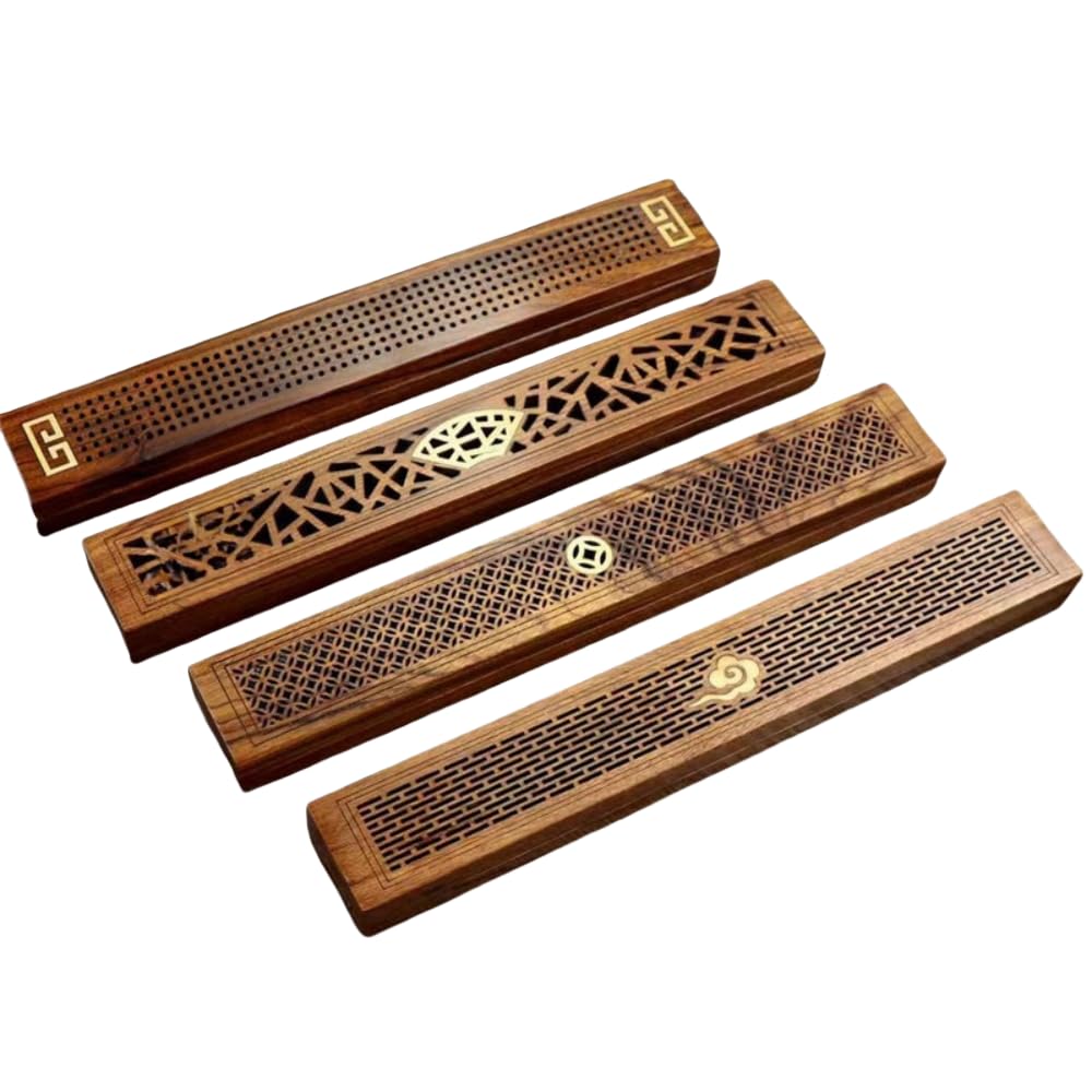 Incense Burner, Incense Holder, Incense Plate, Horizontal Stand, Incense Container, Incense Holder, Striped Rosewood, Buddhist Altar Accessories, Pet