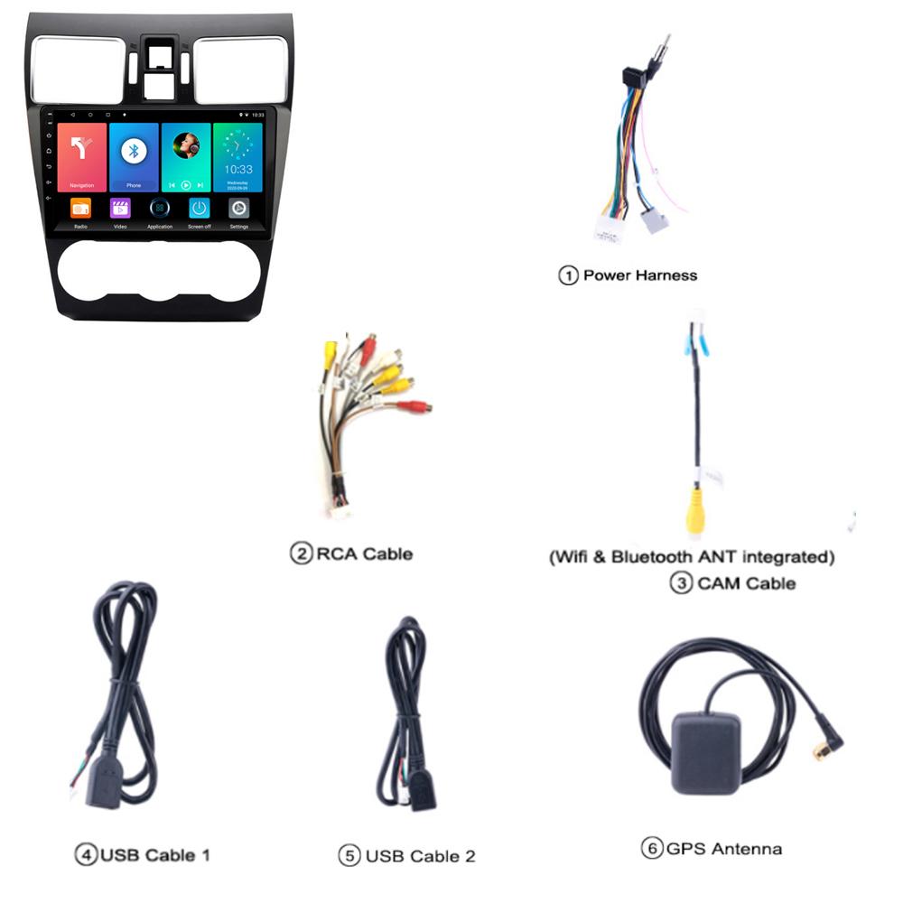 icreative 9 Inch Android Car Radio For Subaru Forester XV WRX 2015-2018 Multimedia Player 2Din Navigation GPS Head Unit