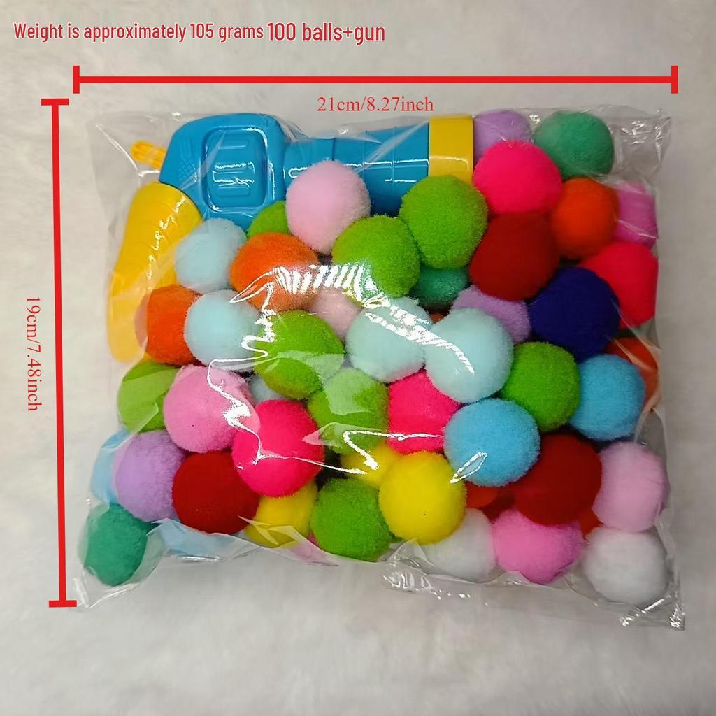 Interactive Cat & Dog Toy Gun Launcher for Self-Play