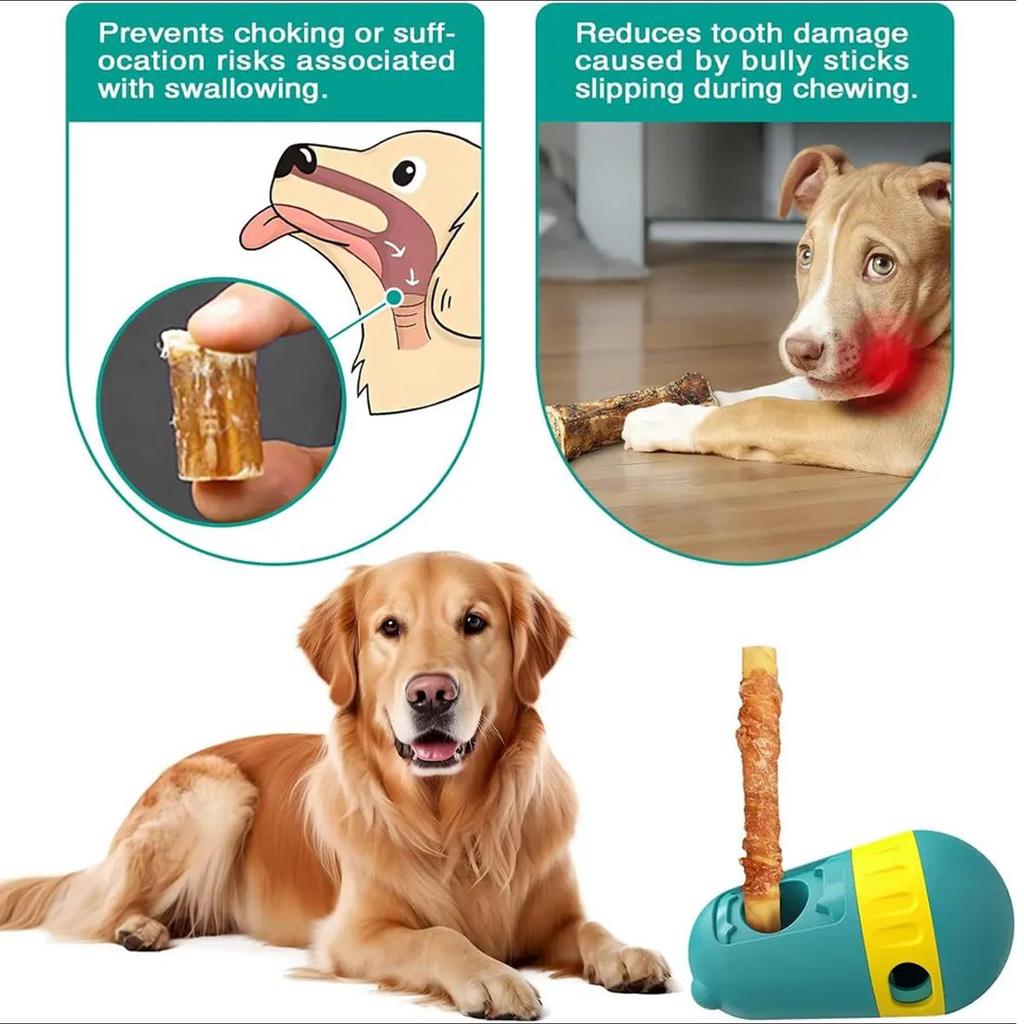 Držák na tyčinky Bully, hračka pro psy, pomalý krmítko, míček, dávkovač krmiva pro malé a střední psy, nepravidelný rolovací design, hračky pro psy