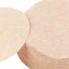 100 PCS Set Unbleached Paper Coffee Filter Paper Odorless Dia. 68mm Replacement Filter Dia. 60mm Round Shape Wooden Fiber Filter