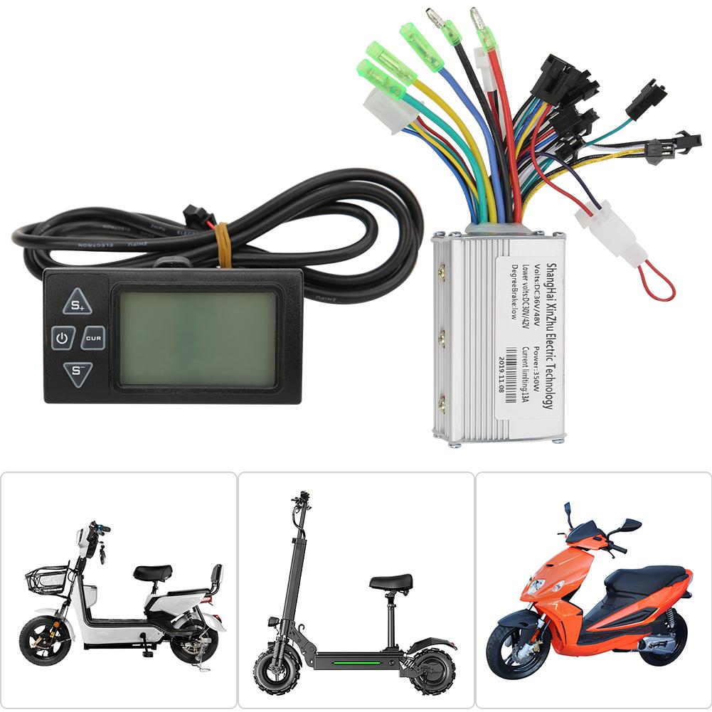 350W 36v 48V LCD Display Screen Rain Proof Electric Bicycle Scooter Motor Brushless Controller Kit