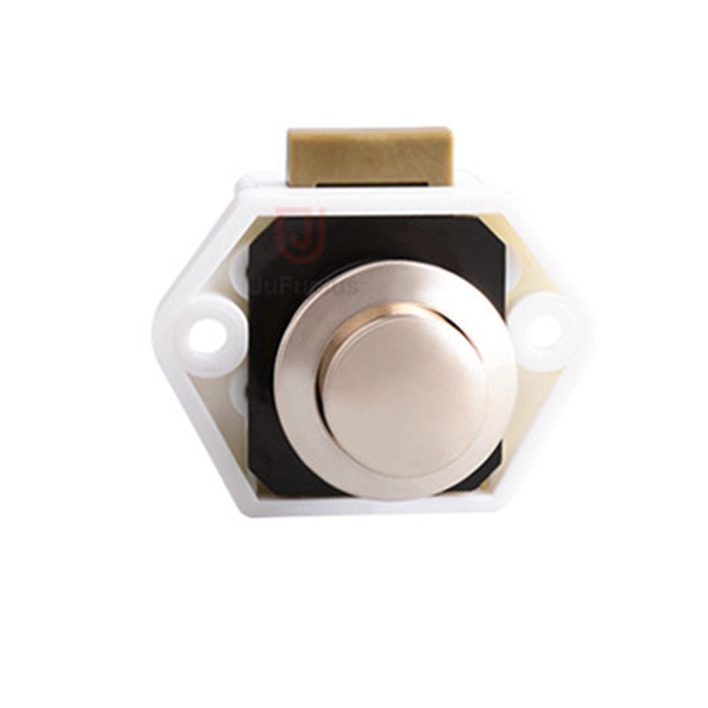 Cupboard RV Caravan Handle Button Locks Drawer Lock Door Lock Camper Car Push Lock Cabinet Catch