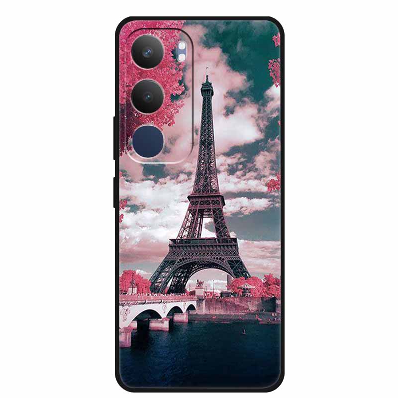 For Vivo Y29 5G Case V2420 Cartoon Wolf Tiger Soft Silicone Cover TPU Phone Case for Vivo Y29 5G Bumper Capa Shockproof Fundas