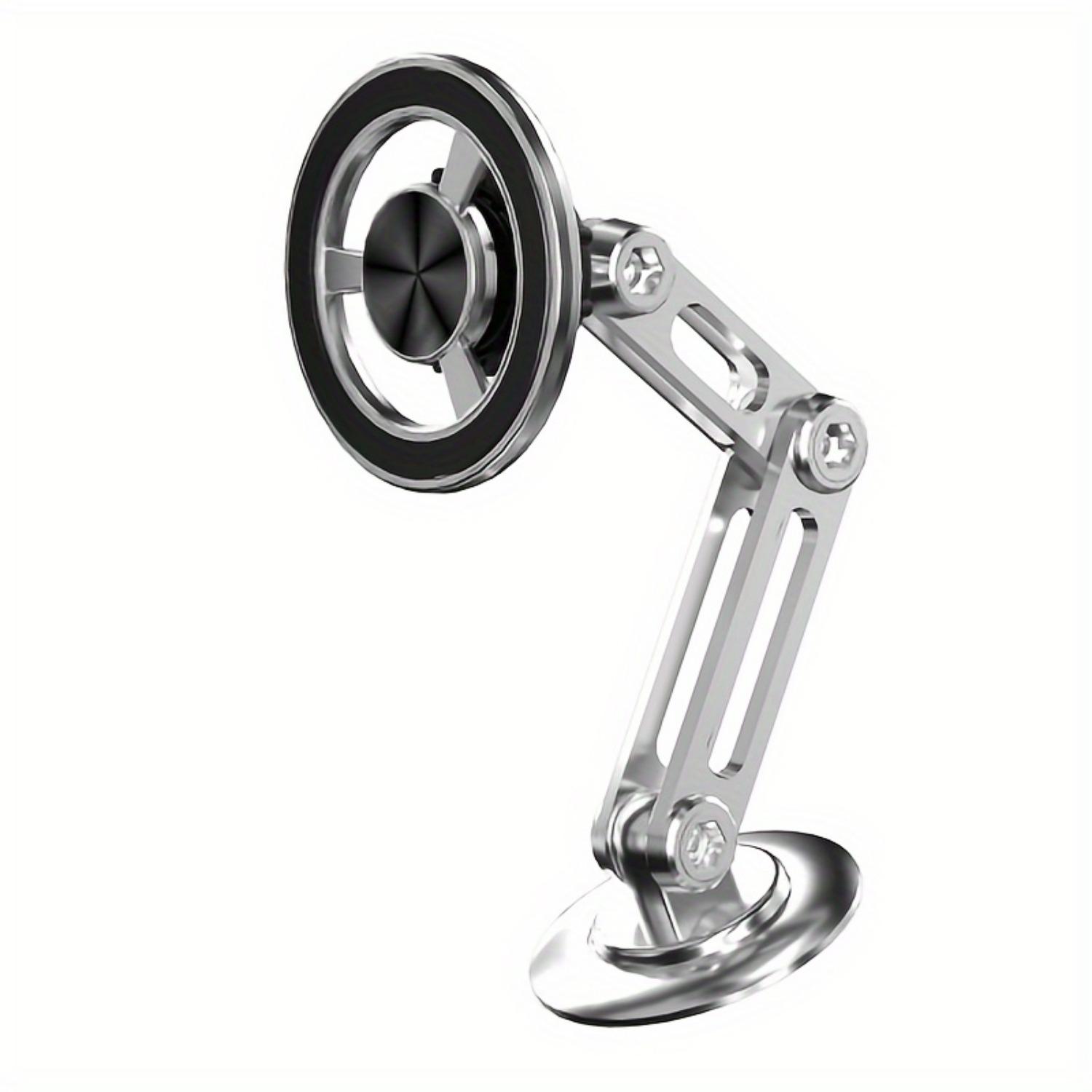 

Магнитный автомобильный держатель для телефона — совместимый, вращающийся и складной дизайн с высокопрочным держателем из алюминиевого сплава для надежной поддержки навигации silver pcs*1