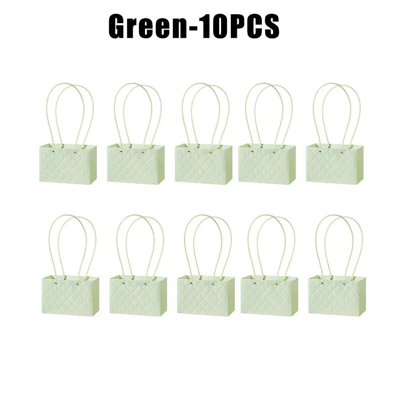 Flower Gift Bags Paper Bouquet Bags Rectangle Flower Box for Arrangements Bouquet Box with Handles Florist Supplies for Wedding