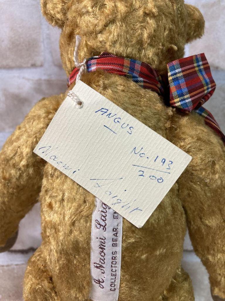 [USED] Naomi Light Angus ENGLAND Teddy Bear, Hard to Find, Extremely Rare