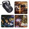 Christmas LED Projector with Rotating Snowflake Patterns - USB Powered