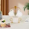 Metal Tea Cup Storage Rack Decorative Saucer Holder Kitchen Cup Organizer  Home Kitchen