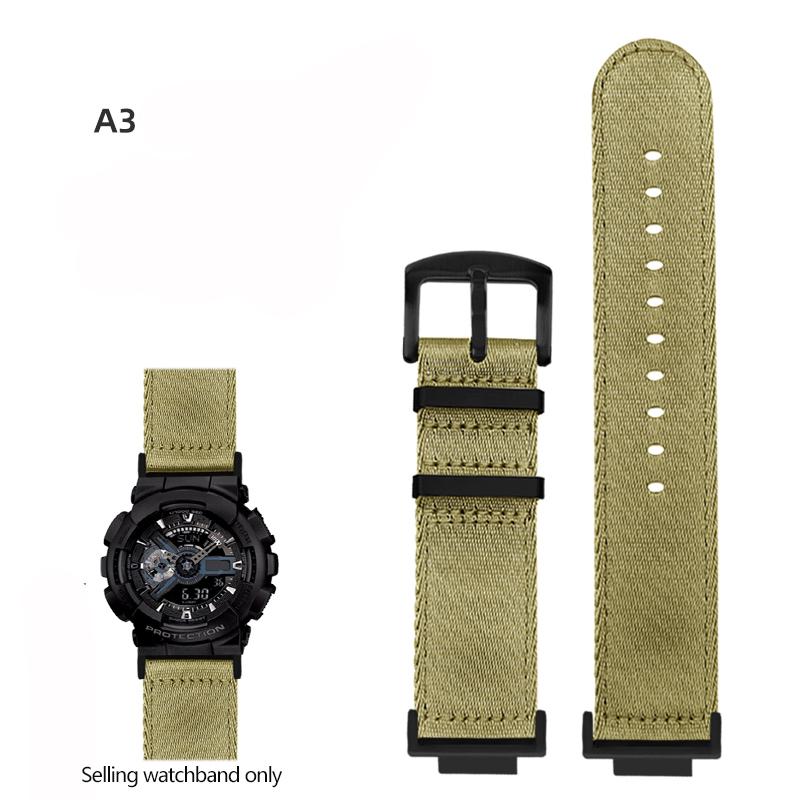 Nylonowy Pasek do Zegarka Canvas Dla GSHOCK Casio DW5600 DW-5600 GA110 GA100 GA120 GM2100 GA2100 GA2110 Zmodyfikowany Pasek Sportowy Pasek