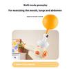 Children'S Three In One Breathing Practice Toy Whistling Floating Blowpipe Ball Blowing Balloon Launcher Education Practice Toy
